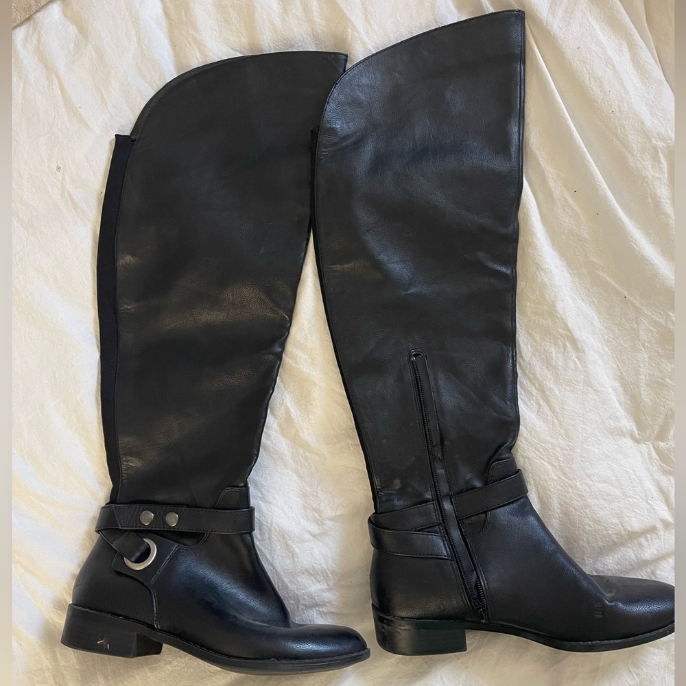 Black Knee High Aldo Boots Size 9 - Picture 2 of 5
